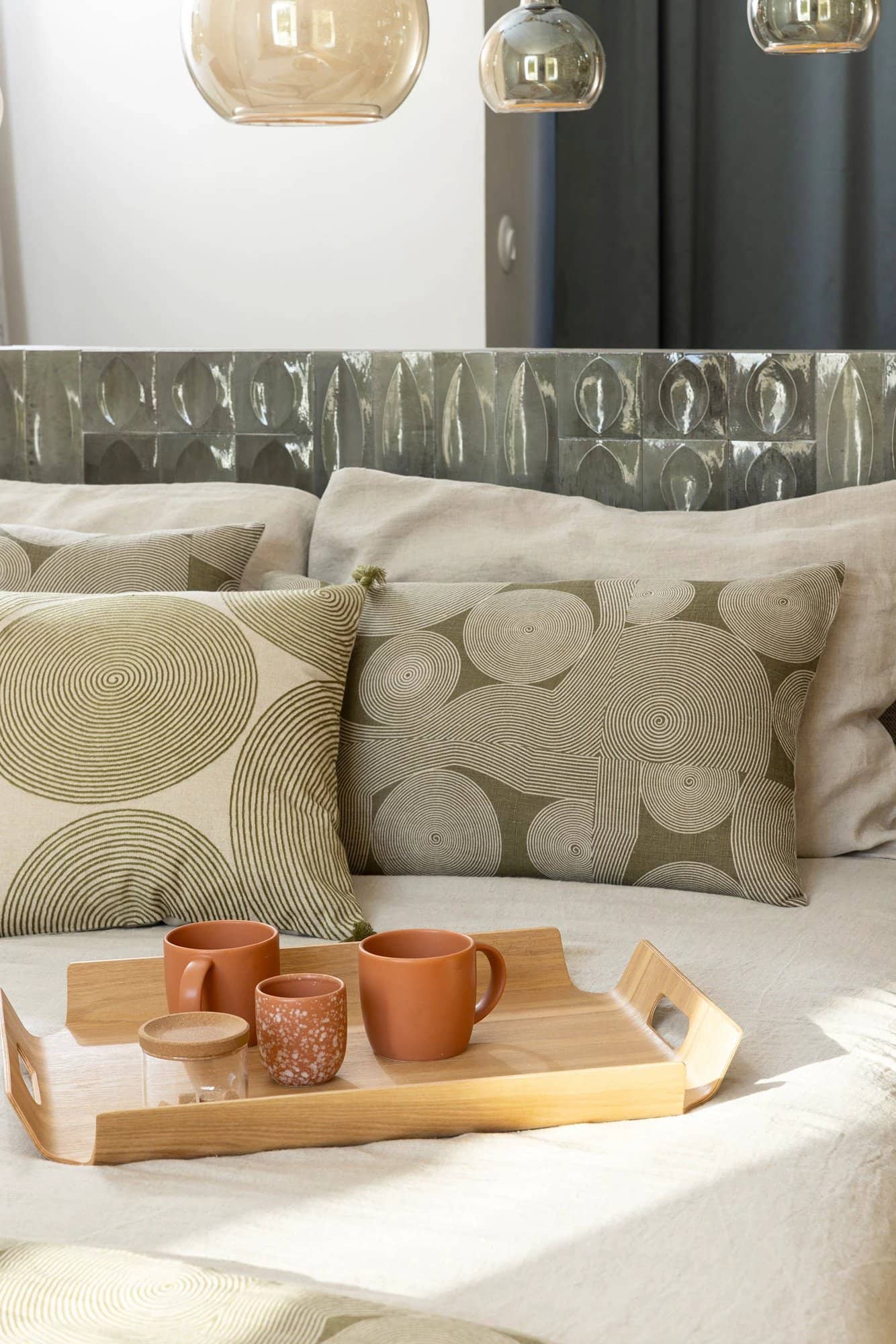 Housse de couette Stonewashed Zeff - Ocre by Vivaraise