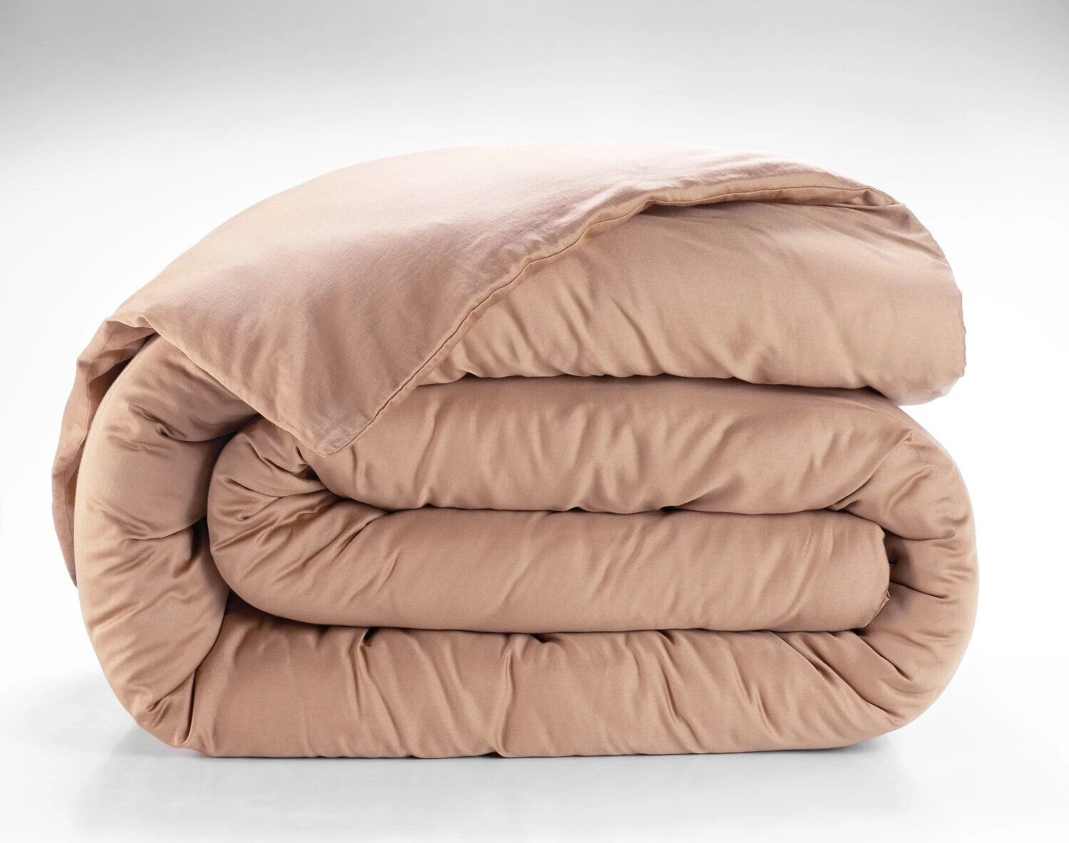 Housse de couette 100% satin de coton 105 fils rose by Baton Rouge