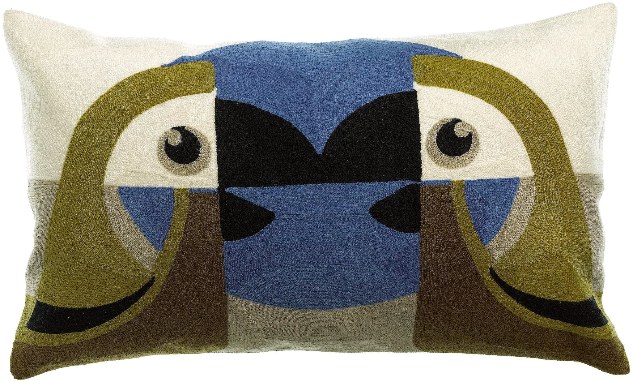 Coussin brodé Loro by Vivaraise