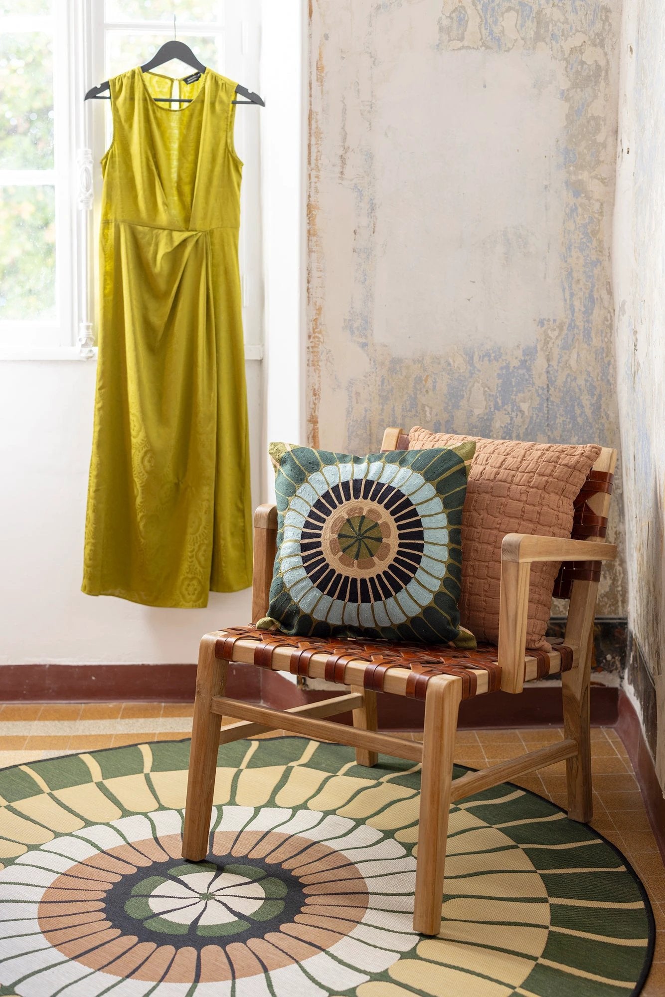 Coussin brodé Zeno Multico by Vivaraise