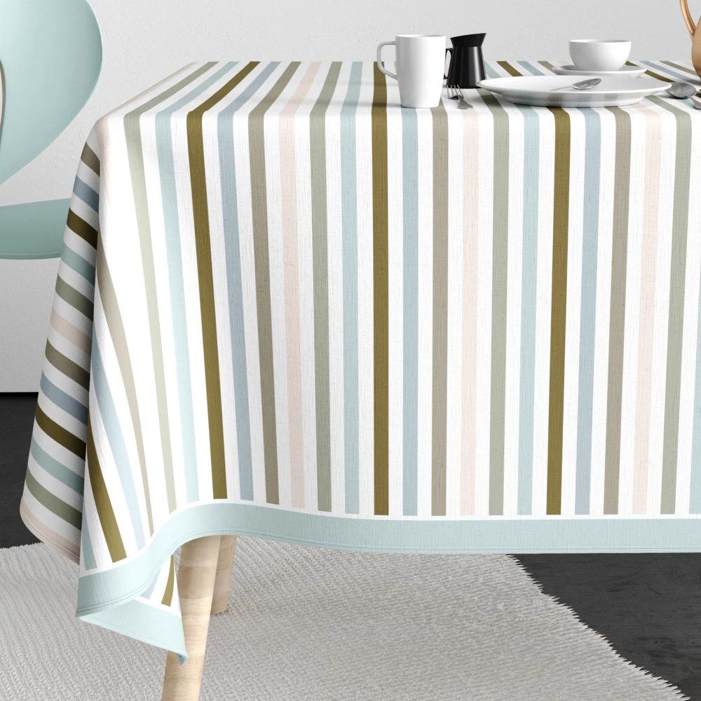 Nappe rectangulaire anti tache 140x250 cm Coton Baska by Casa Plume