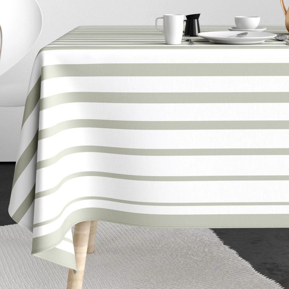 Nappe rectangulaire anti tache 140x200 cm Coton Levan Diamant by Casa Plume